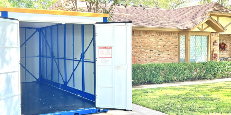 Driveway Storage Containers in San Antonio, Texas